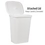 Mind Reader 15.85-Gallon Hamper with Lid, Plastic, White (60FABHAMP-WHT)~#|#~E6E55B6C-0EE4-486E-9BCC37C64CE2EFAD_sc7