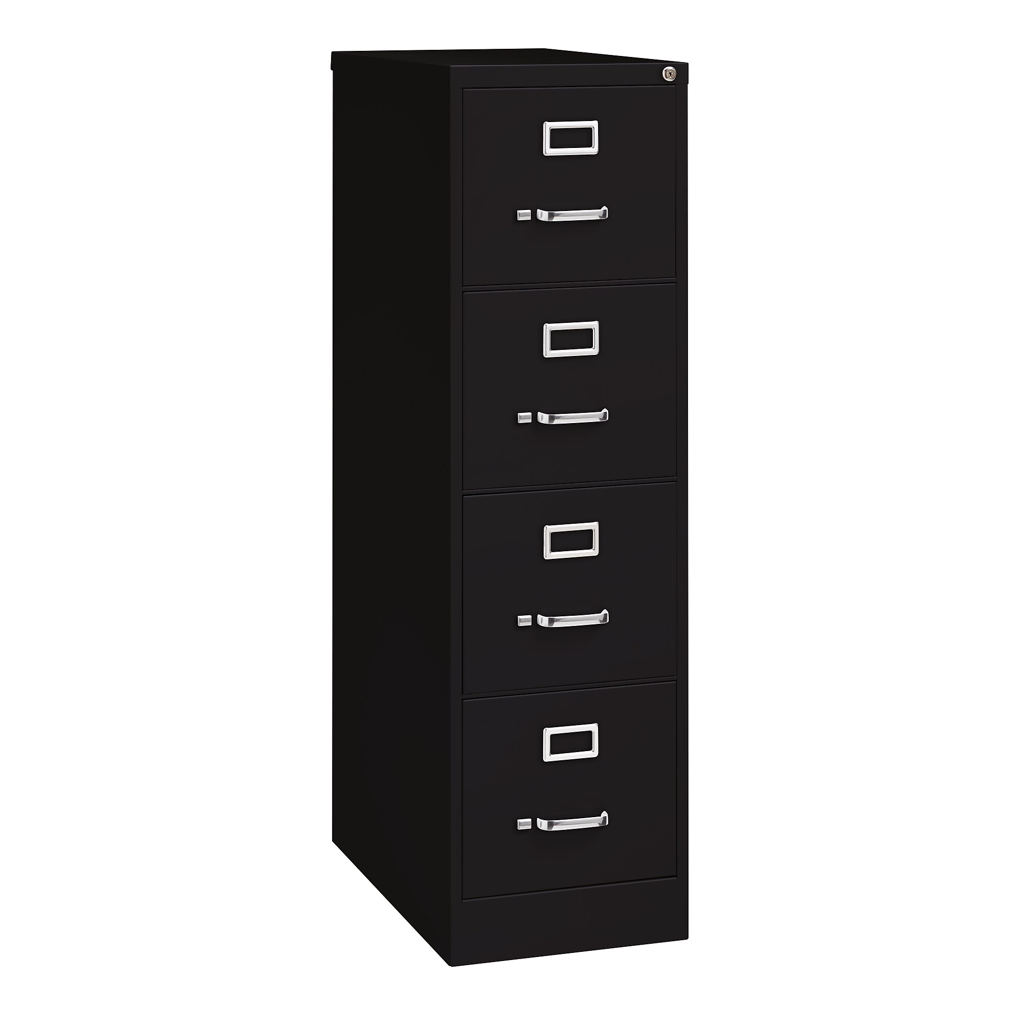 Hirsh Commercial 4-Drawer Vertical File Cabinet, Letter Size, Lockable, 52″H x 15″W x 26.5″D, Black (14105) Simolary simolary.com