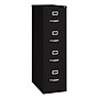 Hirsh Commercial 4-Drawer Vertical File Cabinet, Letter Size, Lockable, 52"H x 15"W x 26.5"D, Black (14105)~#|#~E6E76762-E05D-4D87-AB6735ADCC367C94_sc7