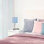 Creekwood Home Oslo 19.50" LED Table Lamp with USB Port, Brushed Steel/Blue (CWT-2012-BL)~#|#~E6EE88C5-AD23-4E04-BD9866BE1EE75D6C_sc7