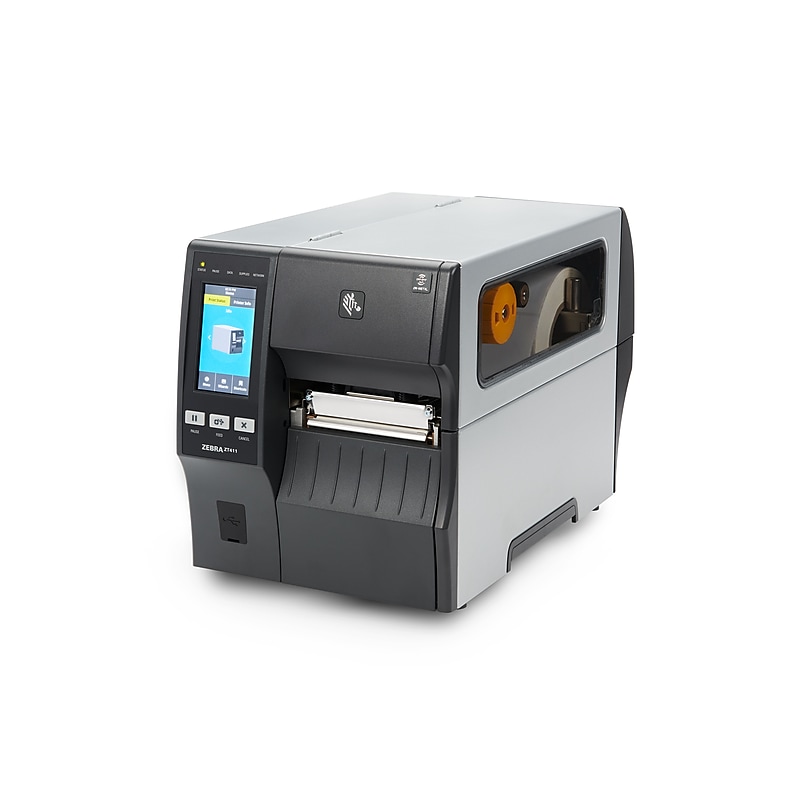 Zebra ZT41142-T01A0A0Z ZT400 Series Thermal Transfer POS Label Printer, USB/Ethernet/Bluetooth, Gray image 1