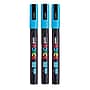 POSCA PC-3M Water Based Paint Marker, Reversible Fine Tip, Light Blue, 3/Pack (UBCPC3MLTBLUE-3)~#|#~E6F44ACB-A622-4559-A4BBF5D73E7C9610_sc7