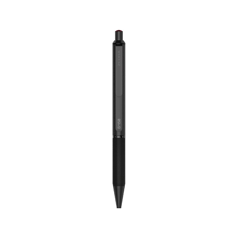 Zebra G-450 Retractable Gel Pen, Medium Point, 0.7mm, Black Ink (49511) image 1