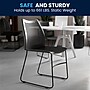 Flash Furniture HERCULES Series Plastic Stack Chair with Air-Vent Back and Sled Base, Black (RUT498ABK)~#|#~E6F6842E-B2C3-4A26-ADFD845980728E6B_sc7