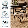 Flash Furniture Lila 31.5'' Square Table with 4 Slat Stack Chairs, Black (TLH0732SQ017CB4)~#|#~E6F956B3-8045-4D00-A77431D2DDB5EFAA_sc7