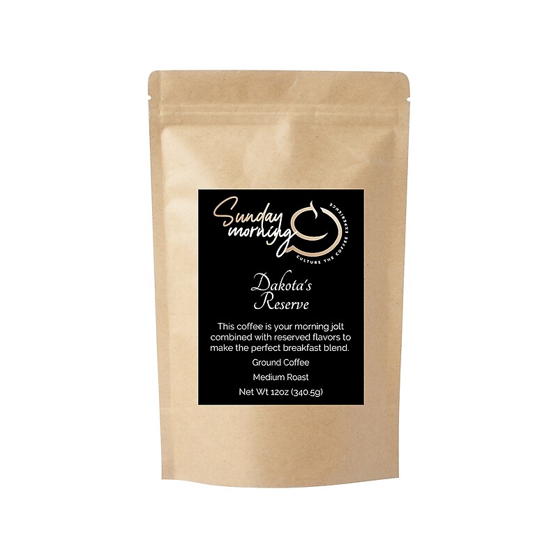 Sunday Morning Coffee Dakota's Reserve Caffeinated Coffee Packet, Medium Roast, 12 oz. (7X-A7NU-ZT0X) image 1