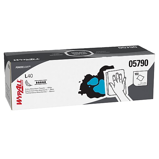 V SP ウルル エルル 各4枚 WypAll PowerClean L40 Cellulose Cleaning Wipers, 9.8
