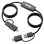 Plugable 6.6' USB Data Transfer Cable with USB-C Adapters (USBC-TRAN)~#|#~E6FDBDCC-6C14-4439-A457B98D9461ACFA_sc7