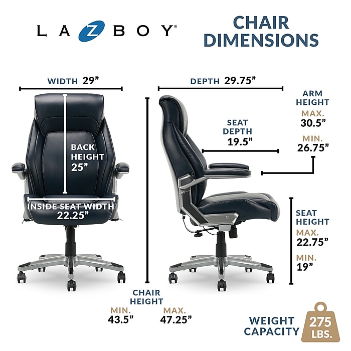 La-Z-Boy Meyer Ergonomic Bonded Leather Swivel Executive La-Z-Boy Meyer Ergonomic Bonded Leather Swivel Executive