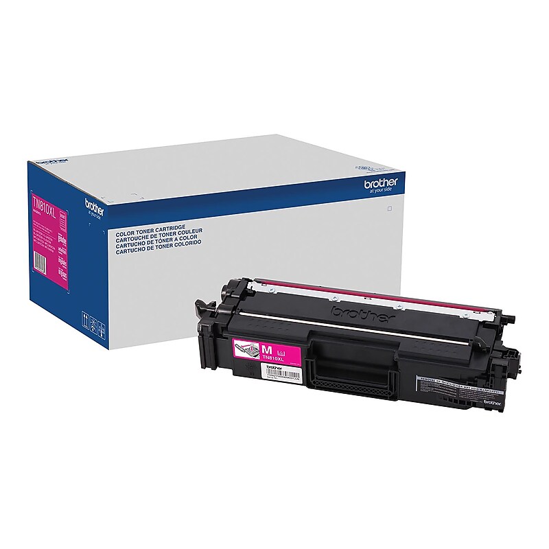 Brother TN810XL Magenta High Yield Toner Cartridge, Prints Up to 9,000 Pages (TN810XLM) image 1