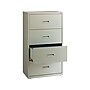 Hirsh HL1000 Series 4-Drawer Lateral File Cabinet, Letter/Legal Size, Lockable, 52.5"H x 30"W x 18.63"D, Light Gray (19440)~#|#~E7046865-6E04-412A-8FD2652B6327E040_sc7
