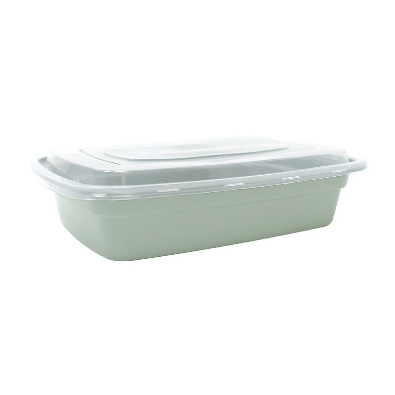 Gourmet Kitchen Plastic Snack Container, Green, 30 oz. (332959) image 1