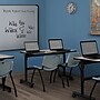 Regency Kobe 48" Flip Top Mobile Training Table- Maple & 2 'M' Stack Chairs- Grey~#|#~E7058E0C-A2E1-45D1-B9FB230EC329AF4F_sc7