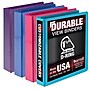 Samsill Durable 1.5" View Ring Binders, D-Ring, Made in USA, Assorted Fashion Colors, 4/Pack (MP46459)~#|#~E707EF0C-CDAA-46A8-B418C6B5276AA5CC_sc7