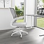 Boss Flip Arm Ergonomic Mesh/Fabric Swivel Task Chair, Gray/White (B6366WT-GY)~#|#~E709268C-7CA0-4AB9-803672A46EB26C1B_sc7
