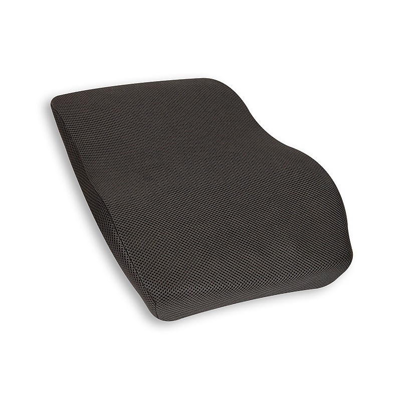 Mind Reader Memory Foam Ergonomic Lower Back Cushion Office Chair Support, Gray (VERTBACK-GRY) image 1