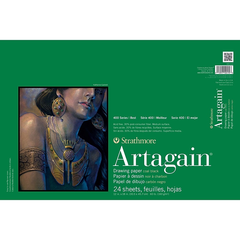Strathmore 400 Series 12" x 18" Artagain Pastel & Drawing Paper Pad, 24 Sheets/Pad (STTP4451121) image 1