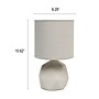 Creekwood Home Geometric Concrete 10.62" LED Table Lamp, Gray (CWT-1011-GY)~#|#~E7159756-4D5C-4CE3-B5FAA7D2D04A46C7_sc7