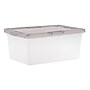 Iris 17 Quart Snap Top Plastic Snap Closure Storage Bin, Clear, 8/Pack (585103)~#|#~E715D0E8-F58E-48D9-B8D17AAC2C713ABD_sc7