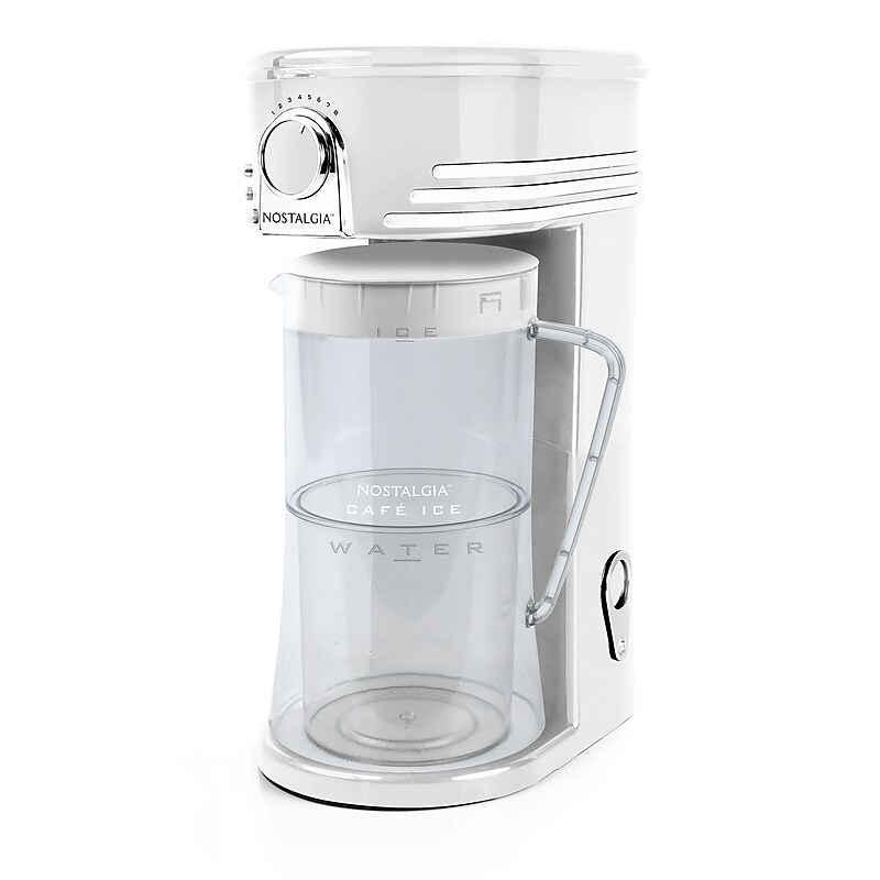 Nostalgia 12-Cups Automatic Drip Coffee Maker, White (NCIT3PLSWH6A) image 1