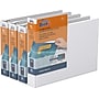 Davis Group QuickFit Heavy Duty 1 1/2" 3-Ring Standard Binders, White, 4/Pack (97120-04)~#|#~E71B432F-4E8A-49AE-9245E1AFDFF0506F_sc7