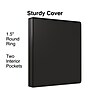 Staples 1 1/2" 3-Ring View Binders, Black, 12/Pack (23727/21687)~#|#~E71C8206-317E-4DA4-8151FE03A29BDA63_sc7