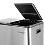 Elama Stainless Steel Indoor 2 Section Trash Can with Slow Close Lid, 8 Gallon, Silver (938122034M)~#|#~E71D81DC-7A97-485B-B028AB722F5C5752_sc7