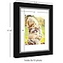 Amanti Art Eva Black Silver Narrow 8" x 10" Polystyrene Picture Frame, Matte (A42677345446)~#|#~E71DB56F-2B30-4C35-9189346A67DB9B75_sc7