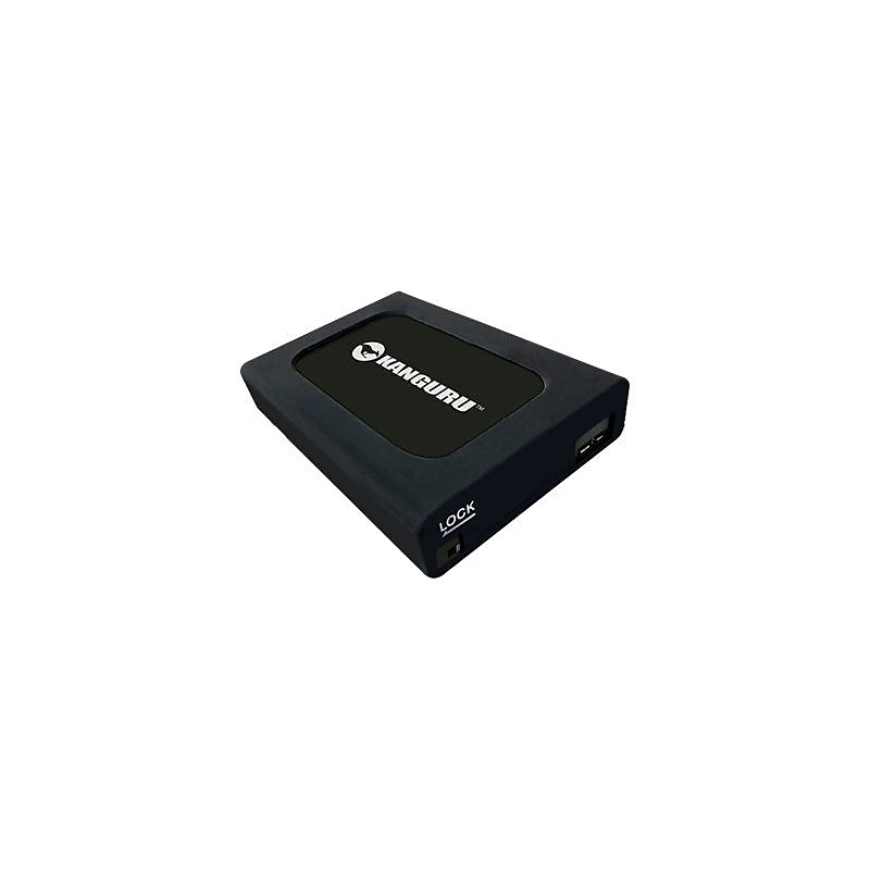Kanguru UltraLock 5TB External USB 3.0 Portable Hard Drive, Black (U3-2HDWP-5T) image 1