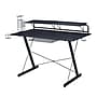 Techni Sport Carbon Computer Gaming Desk with Shelving, Black (RTA-TS200-BK)~#|#~E72E2B2C-B8E6-497E-B589EF3548A94FD5_sc7