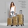 InUSA Prints 3-Piece Hardside Spinner Luggage Set, TSA Checkpoint Friendly, Cheetah Animal Print (IUAPCSML-CHE)~#|#~E738E154-09F6-4EB5-888B4FFE6350E59A_sc7