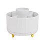 Mind Reader 5-Compartment Rotating Plastic Pen Holder, White (SPINPEN-WHT)~#|#~E73DE4ED-8A27-4BBF-B10E731CEBCE3BD4_sc7