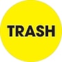 Tape Logic 2" Circle "Trash" Inventory Label, Fluorescent Yellow, 500/Roll (DL1275)~#|#~E741229C-0E56-48B6-A2C93D3097F26A4A_sc7
