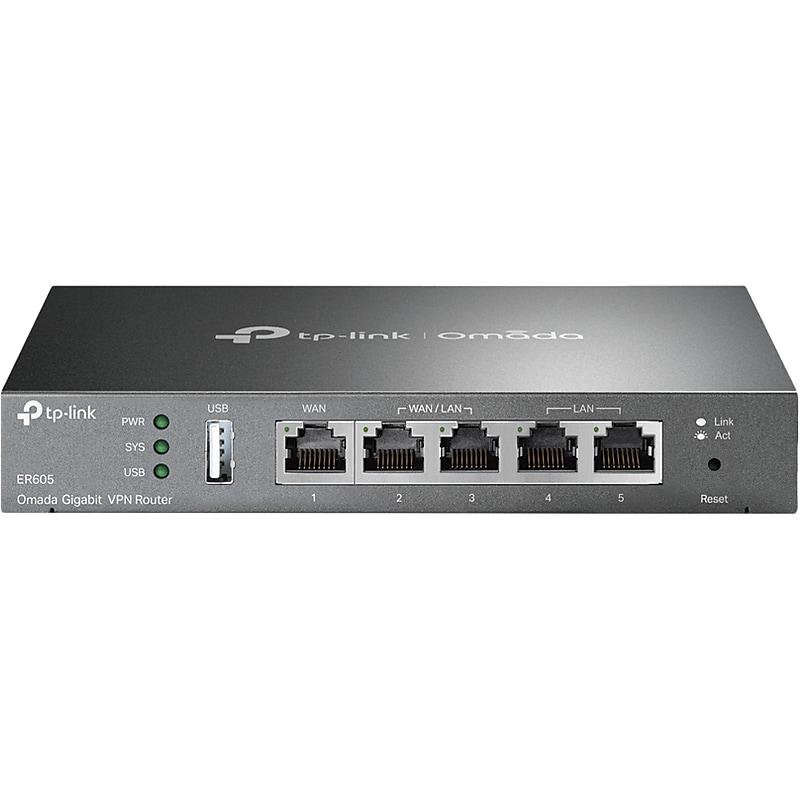 TP-LINK SafeStream 945.56Mbps Router, Black (ER605) image 1