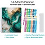 2026 Global Printed Products Teal Gold Marble 8.5" x 11" Weekly & Monthly Planner, Paperboard Cover (NRY26-LAMF-54)~#|#~E74F4740-3DD9-4FA2-9EA2EBF57800F9CE_sc7