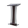 AdirOffice 47" Speaker's Podium Lectern, Transparent Black (661-02-BLK)~#|#~E757FB99-2468-4447-9E9DD19A2BC3F10F_sc7