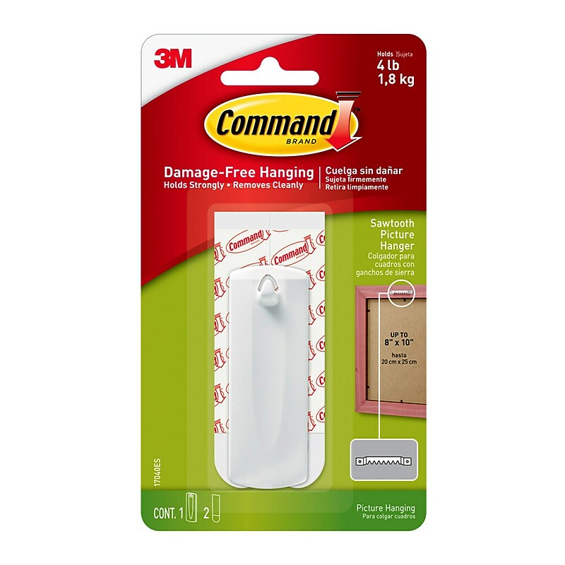 Command Sawtooth  Hanger, 4 lb., White (17040ES) image 1
