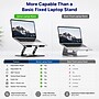Uncaged Ergonomics Adjustable Swivel Laptop Stand for Desk, Steel, 360° Rotation, Up to 16", Black~#|#~E75C73EE-314D-41FA-8EF8009DEC7899F4_sc7
