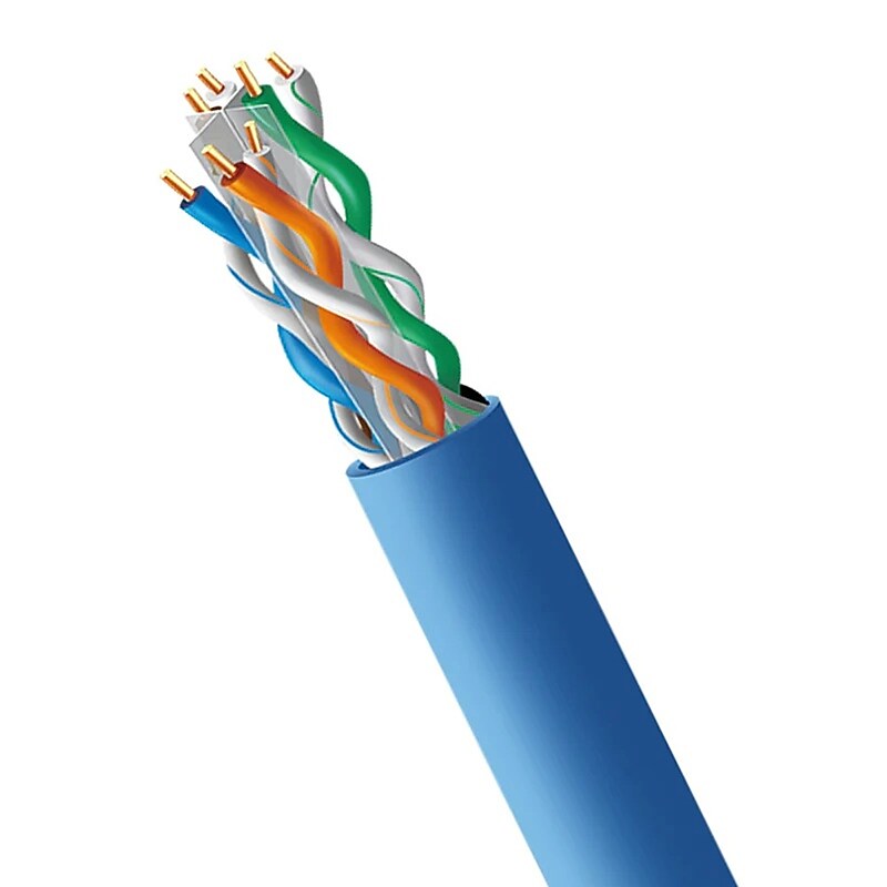 4XEM 250 ft. CAT5E Ethernet Cable, 24 AWG, Blue (4XCAT5E250RBL) image 1