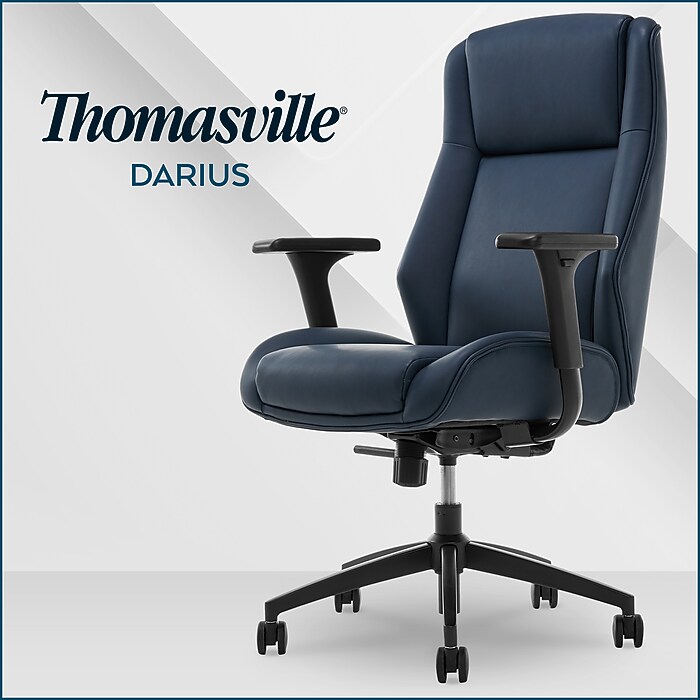 Thomasville Furniture Darius Ergonomic Bonded Leather Swivel