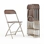 Flash Furniture HERCULES Plastic Folding Chair, Brown, 6/Pack (6LEL3BRN)~#|#~E7664106-5039-47FF-91D0E4F6AADCAD52_sc7