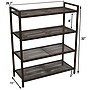 Household Essentials 4-Tier Metal Shoe Rack, Espresso Bronze (2163-1)~#|#~E76CF9B1-94FB-4624-AE88472F23698B15_sc7