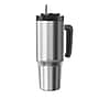 Outdoors Professional Stainless Steel Double-Walled  Tumbler with Straw, 30 oz., Silver (OUTD9034)~#|#~E76E08A8-D155-468E-AD18F270952040D5_sc7