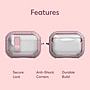SaharaCase Venture-X Series Secure Lock Case with Premium Clip for Airpods Pro 3, Anti-Shock Corners, Desert Rose, (HP00234)~#|#~E7701E98-C44B-483E-AB95908F8226E7ED_sc7