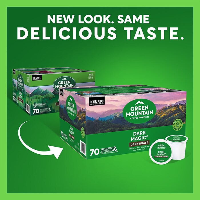 MountainKurly　ダークファンタズマ　3箱 Green Mountain Dark Magic Coffee Keurig® K-Cup® Pods, Dark Roast