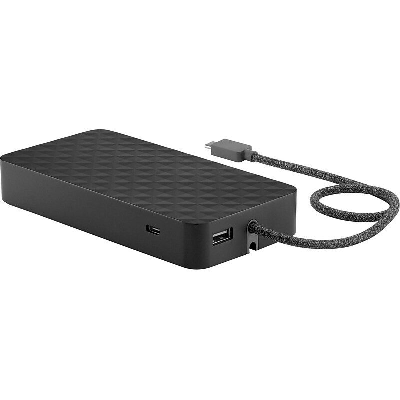 HP Essential USB A/USB C Powerbank, 11400 mAh, Black (3TB55UT) image 1