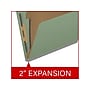 Medical Arts Press Pressboard Classification Folder, 1 Divider, 2" Expansion, Letter Size, Green, 10/Box (DV-T42-14-3AGN)~#|#~E774DB71-75F6-4DC0-9E73A87F16F54F75_sc7
