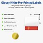Avery Square Multipurpose Labels, 3" x 3", White, 60/Pack (19479370562)~#|#~E775AE5A-9661-4C25-A7F48ED9453CD05D_sc7