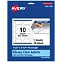 Avery Laser/Inkjet Rectangle Multipurpose Labels, 1.5" x 2.75", Clear, 50 Labels/Pack (94230)~#|#~E776B8DD-C070-4155-BC894A4A87693F0D_sc7