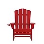Flash Furniture Newport Adirondack Chair with Cup Holder, Red (LEHMP104410RD)~#|#~E777092C-B8C0-4529-A0E4E8EEE491E64E_sc7